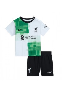 Fotbalové Dres Liverpool Dětské Venkovní Oblečení 2023-24 Krátký Rukáv (+ trenýrky)